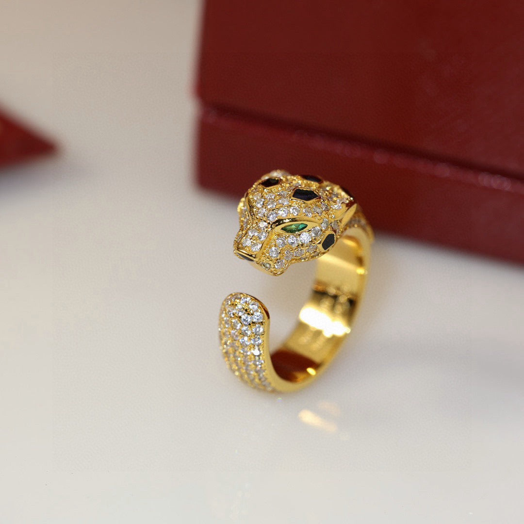 [Rani Jewelry] PANTHERE SPOTTED FULL DIAMOND MEDIUM RING