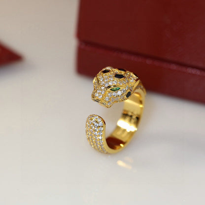 [Rani Jewelry] PANTHERE SPOTTED FULL DIAMOND MEDIUM RING