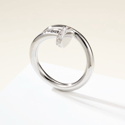 [Rani Jewelry] JUSTE RING 2.6MM HALF DIAMOND