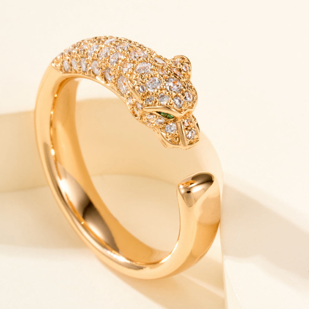 [Rani Jewelry] PANTHERE HALF DIAMOND SMALL RING