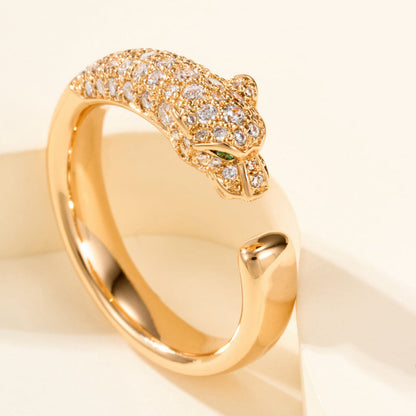 [Rani Jewelry] PANTHERE HALF DIAMOND SMALL RING