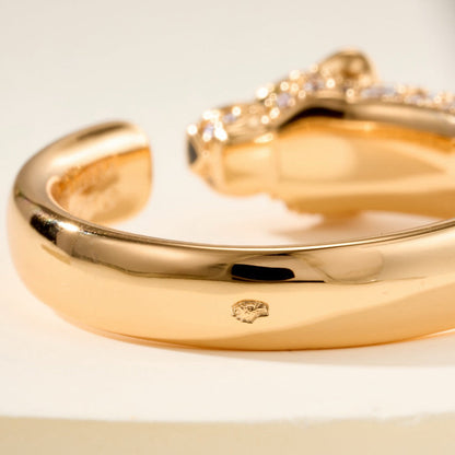 [Rani Jewelry] PANTHERE HALF DIAMOND SMALL RING