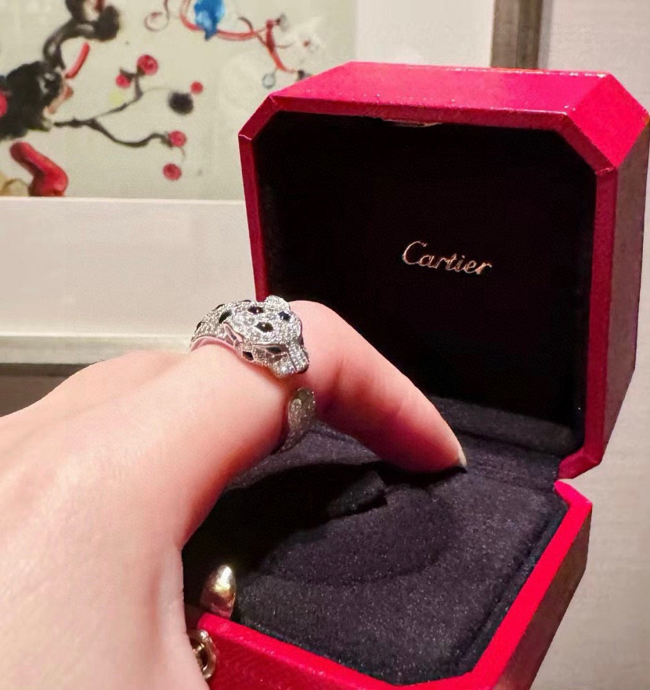 [Rani Jewelry] PANTHERE SPOTTED FULL DIAMOND MEDIUM RING