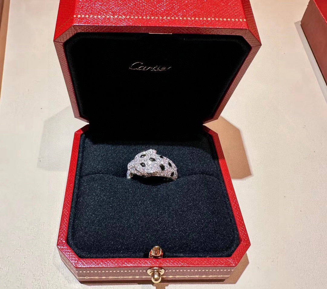 [Rani Jewelry] PANTHERE SPOTTED FULL DIAMOND MEDIUM RING