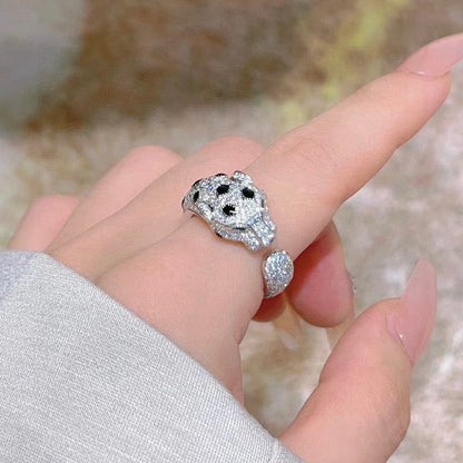 [Rani Jewelry] PANTHERE SPOTTED FULL DIAMOND MEDIUM RING
