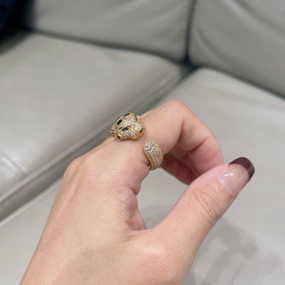 [Rani Jewelry] PANTHERE SPOTTED FULL DIAMOND MEDIUM RING