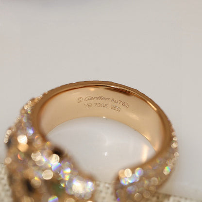 [Rani Jewelry] PANTHERE SPOTTED FULL DIAMOND MEDIUM RING
