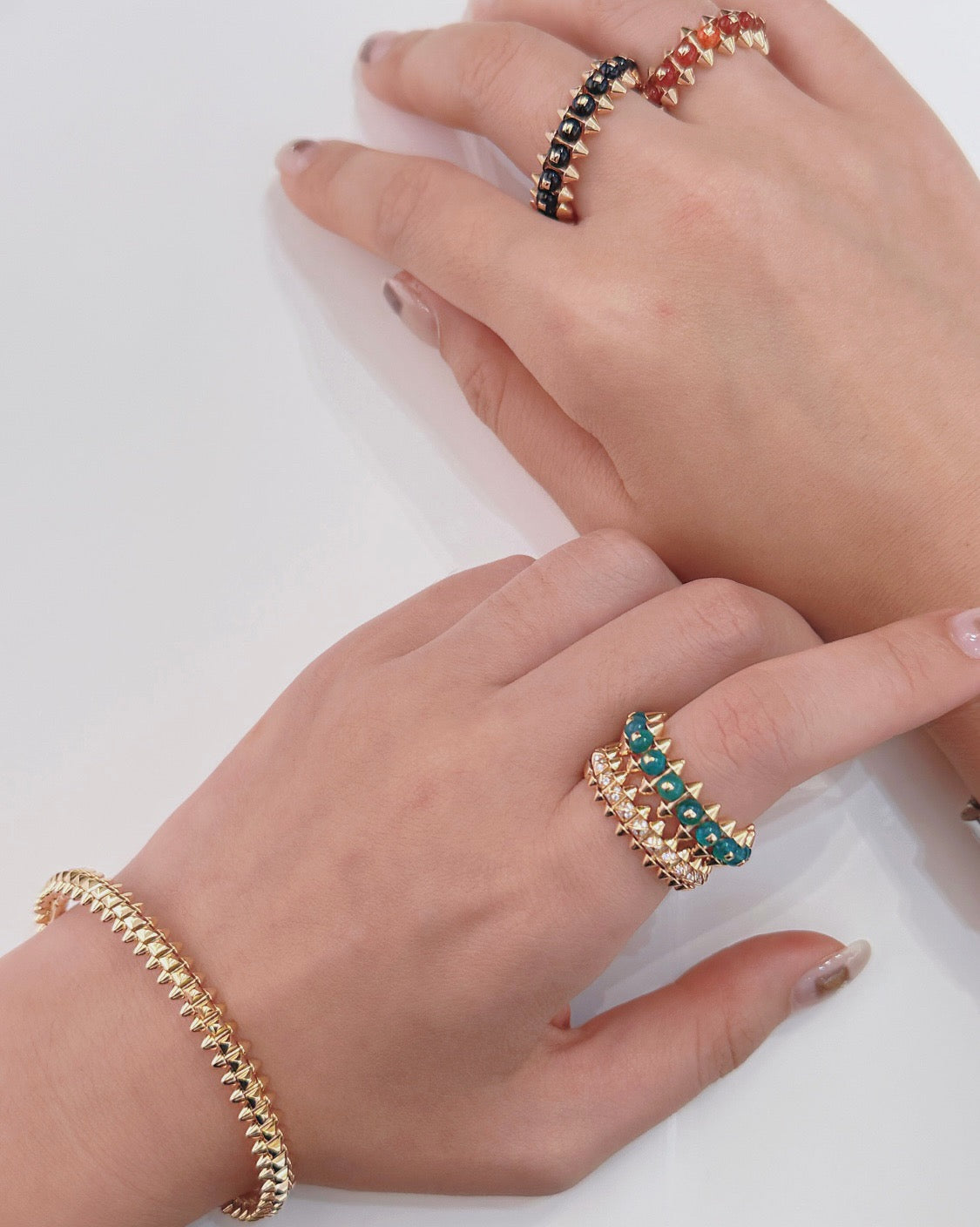 [Rani Jewelry] CLASH 7.9MM AGATE CHALCEDONY RING