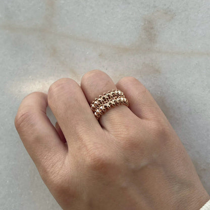 [Rani Jewelry] CLASH 9.2MM DOUBLE ROW RING