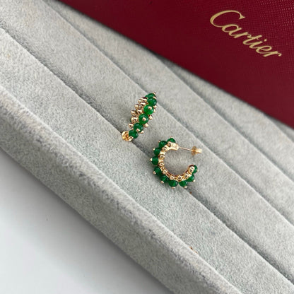[Rani Jewelry] CLASH 7.9MM AGATE CHALCEDONY EARRINGS