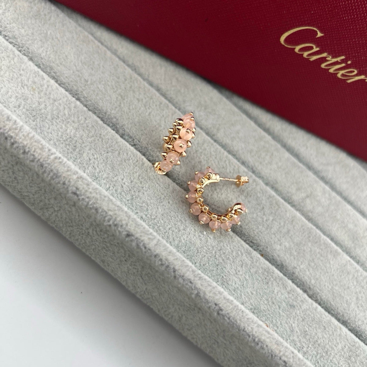 [Rani Jewelry] CLASH 7.9MM AGATE CHALCEDONY EARRINGS