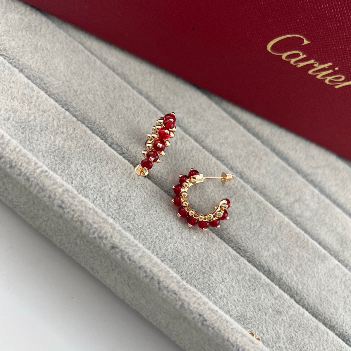 [Rani Jewelry] CLASH 7.9MM AGATE CHALCEDONY EARRINGS