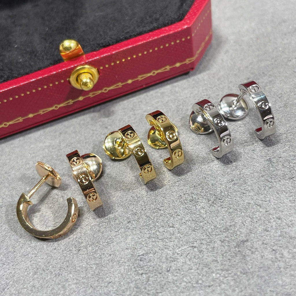 [Rani Jewelry] LOVE EARRINGS 2.65 MM NO DIAMOND SMALL