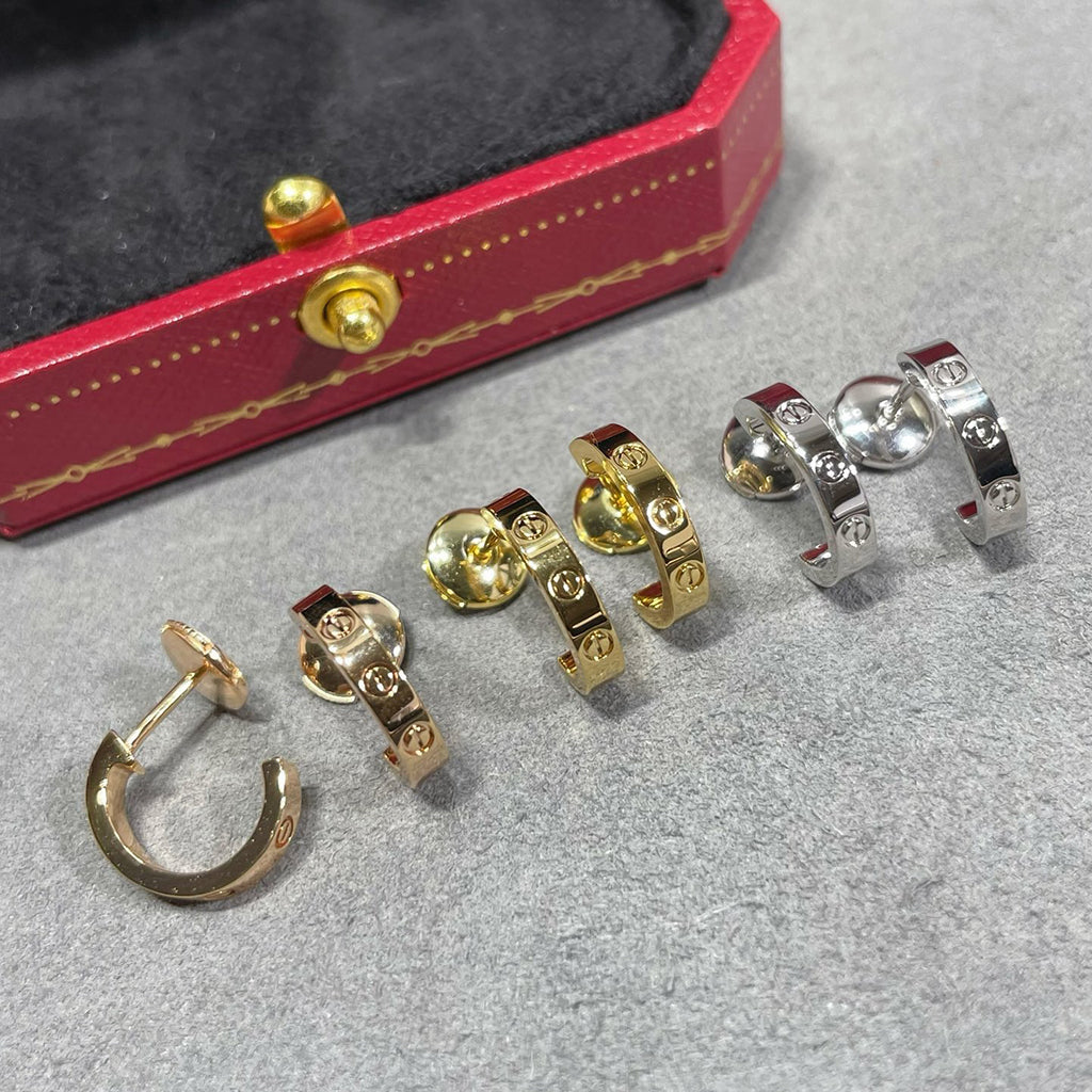 [Rani Jewelry] LOVE EARRINGS 2.65 MM NO DIAMOND SMALL
