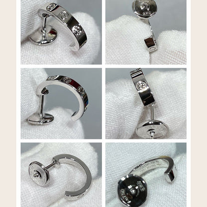 [Rani Jewelry] LOVE EARRINGS 2.65 MM NO DIAMOND SMALL