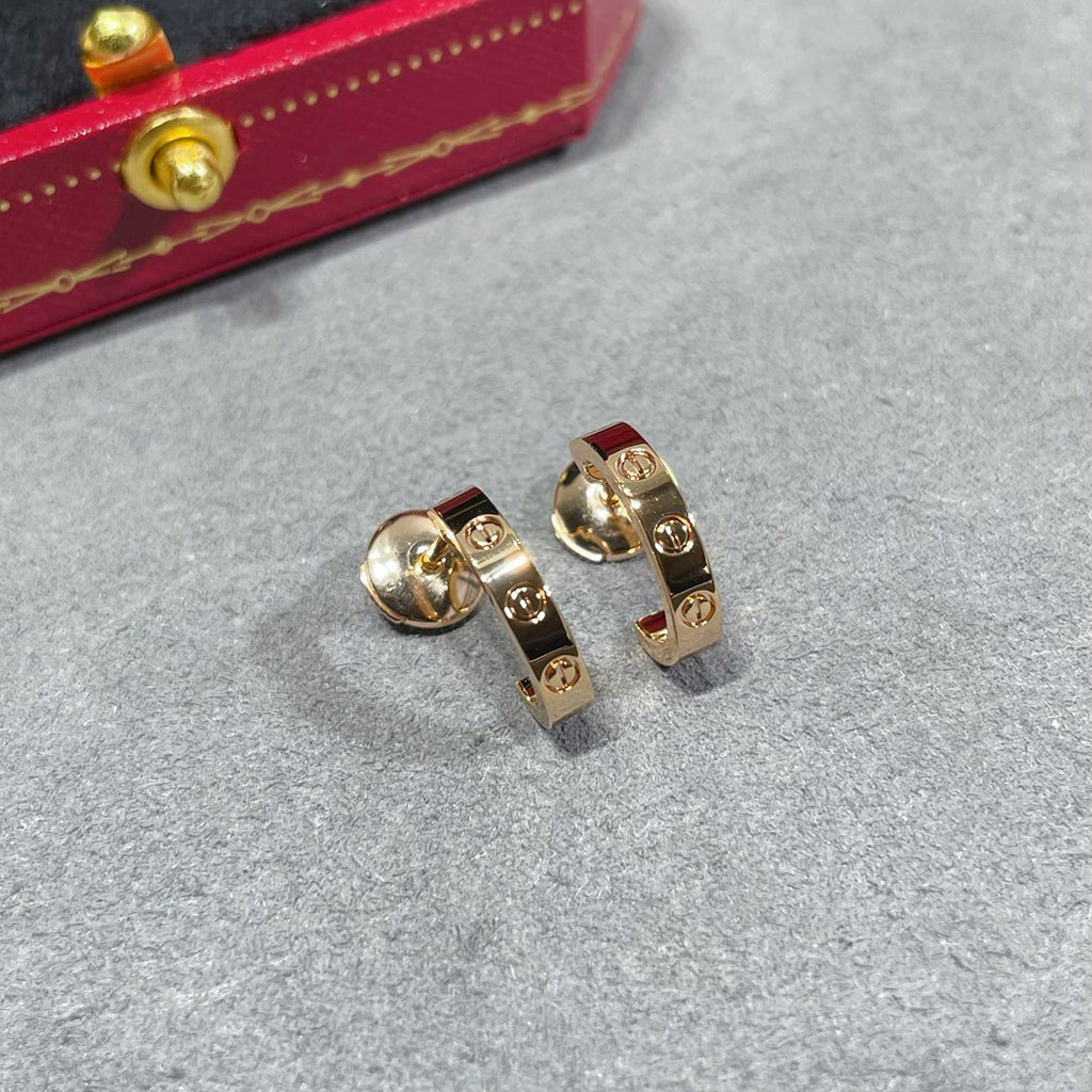 [Rani Jewelry] LOVE EARRINGS 2.65 MM NO DIAMOND SMALL