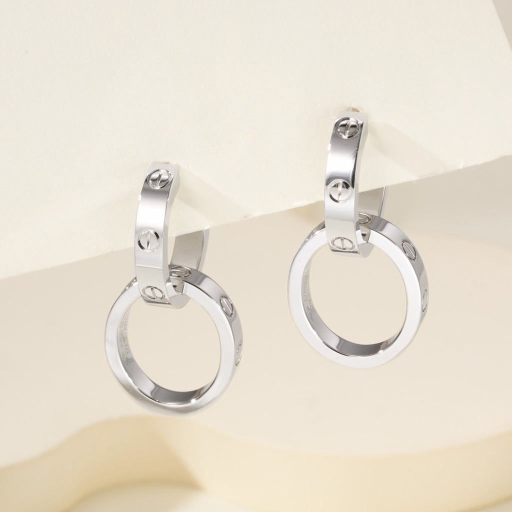 [Rani Jewelry] LOVE 3.3MM DANGLE EARRINGS