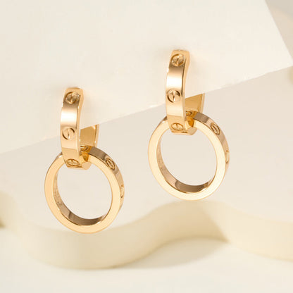 [Rani Jewelry] LOVE 3.3MM DANGLE EARRINGS