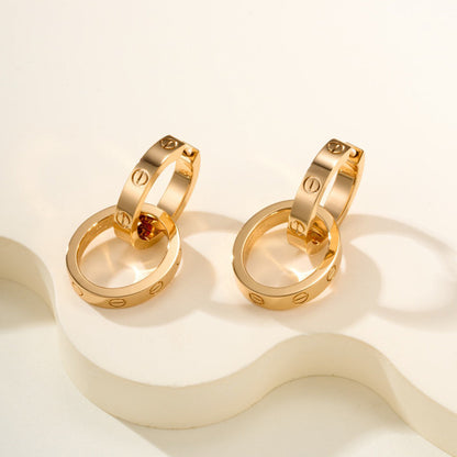 [Rani Jewelry] LOVE 3.3MM DANGLE EARRINGS