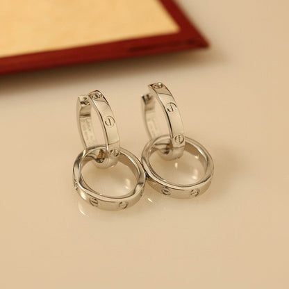[Rani Jewelry] LOVE 3.3MM DANGLE EARRINGS