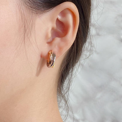 [Rani Jewelry] TRINITY ON DIAMOND CLASSIC EARRINGS