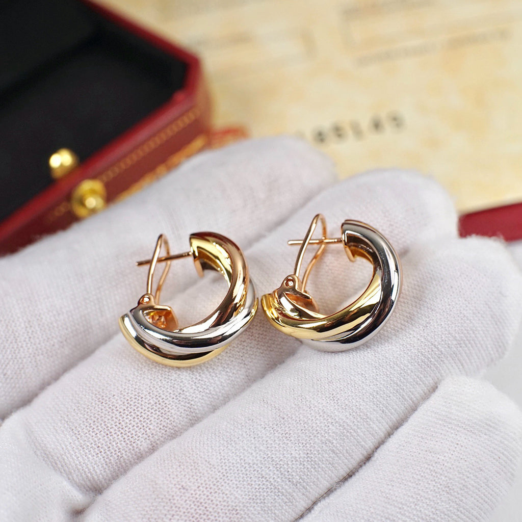 [Rani Jewelry] TRINITY ON DIAMOND CLASSIC EARRINGS