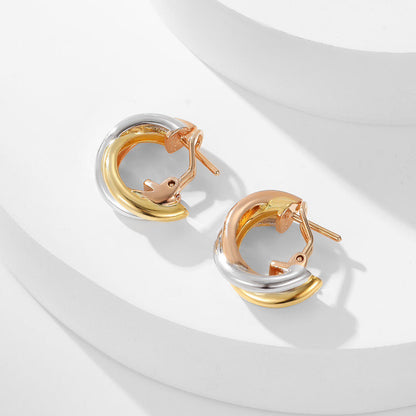 [Rani Jewelry] TRINITY ON DIAMOND CLASSIC EARRINGS