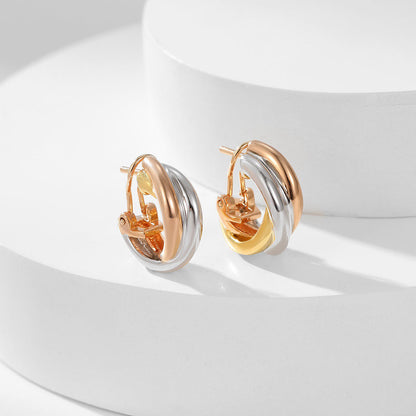 [Rani Jewelry] TRINITY ON DIAMOND CLASSIC EARRINGS
