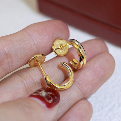 [Rani Jewelry] TRINITY ON DIAMOND MINI EARRINGS