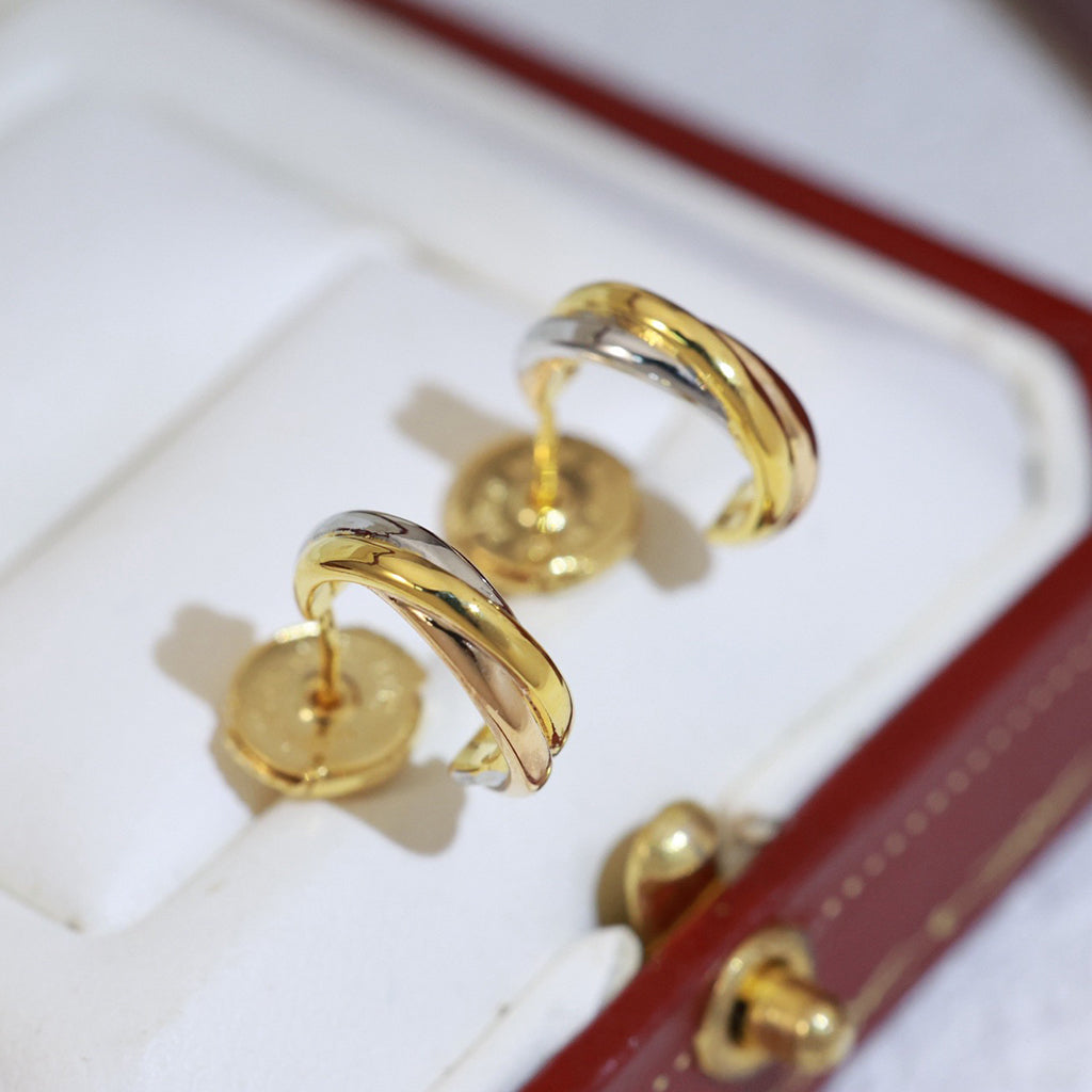 [Rani Jewelry] TRINITY ON DIAMOND MINI EARRINGS