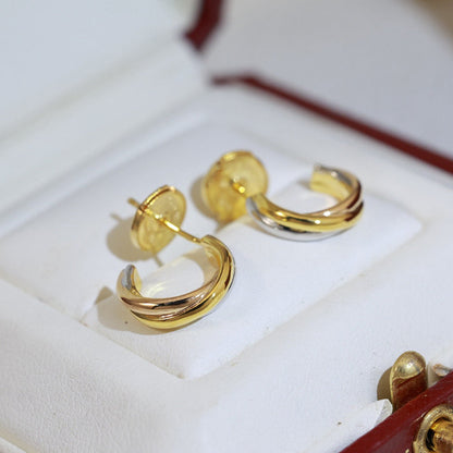 [Rani Jewelry] TRINITY ON DIAMOND MINI EARRINGS