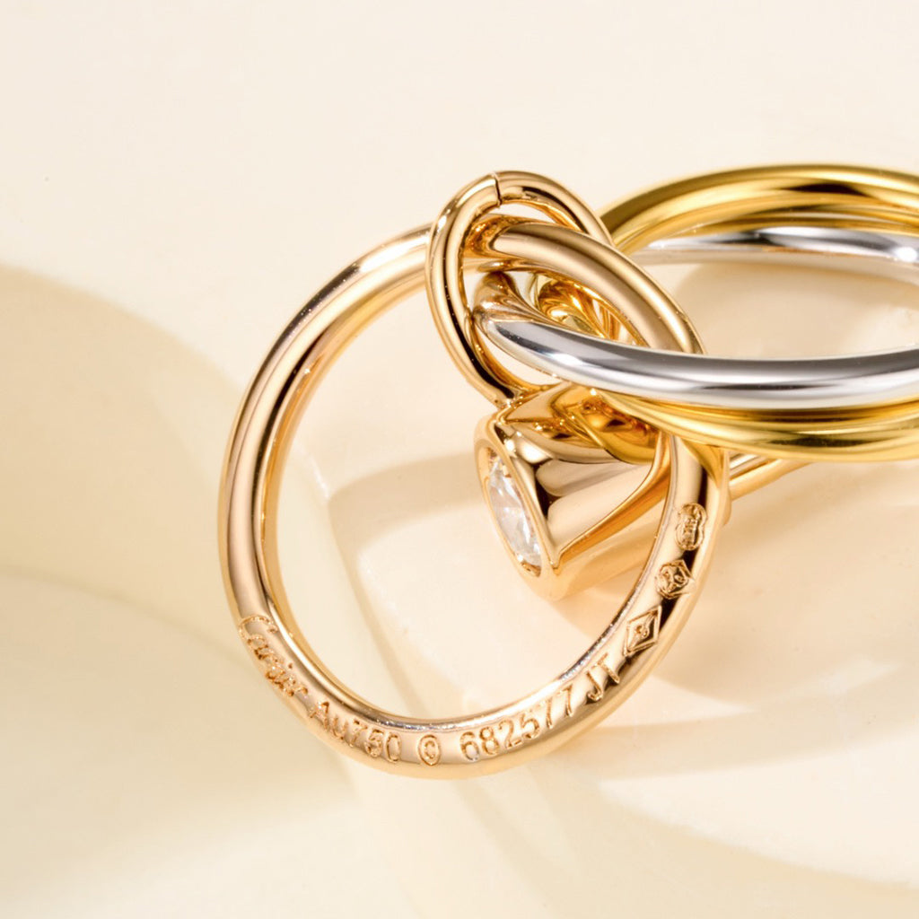 [Rani Jewelry] TRINITY ON DIAMOND  EARRINGS
