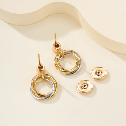 [Rani Jewelry] TRINITY ON DIAMOND  EARRINGS