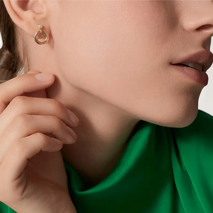 [Rani Jewelry] TRINITY ON DIAMOND  EARRINGS