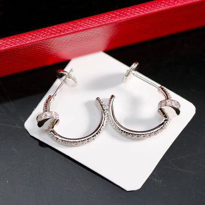 [Rani Jewelry] JUSTE FULL DIAMOND SMALL EARRINGS