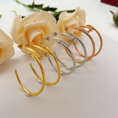 [Rani Jewelry] JUSTE HALF DIAMOND LARGE EARRINGS