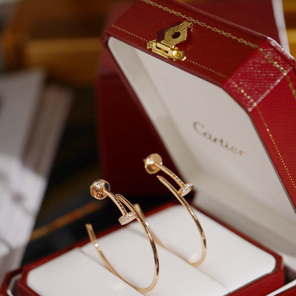[Rani Jewelry] JUSTE HALF DIAMOND LARGE EARRINGS