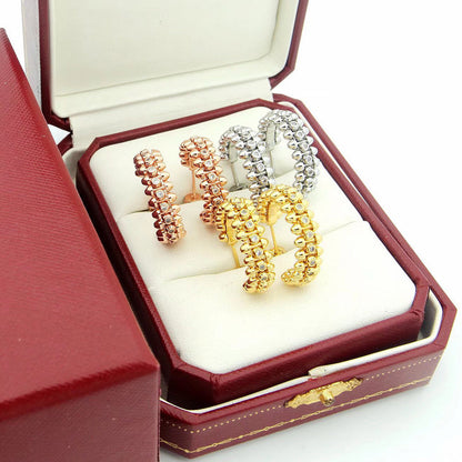 [Rani Jewelry] CLASH FULL DIAMOND MEDIUM EARRINGS