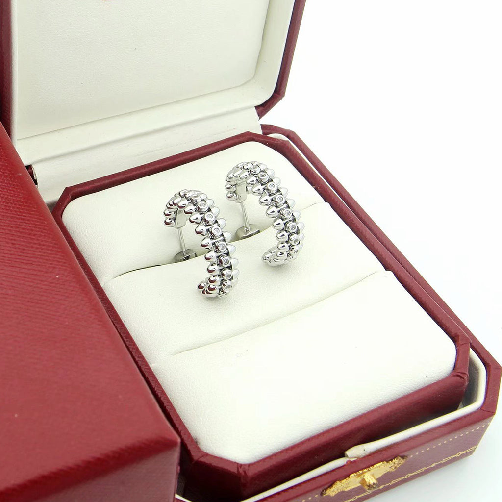 [Rani Jewelry] CLASH FULL DIAMOND MEDIUM EARRINGS