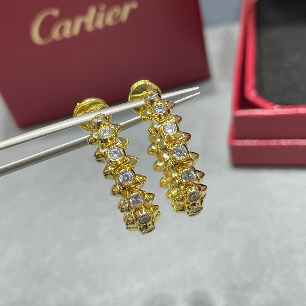 [Rani Jewelry] CLASH FULL DIAMOND MEDIUM EARRINGS