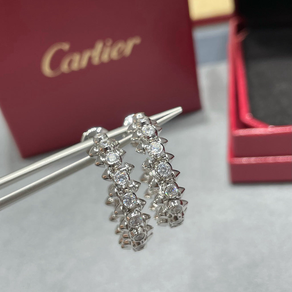 [Rani Jewelry] CLASH FULL DIAMOND MEDIUM EARRINGS