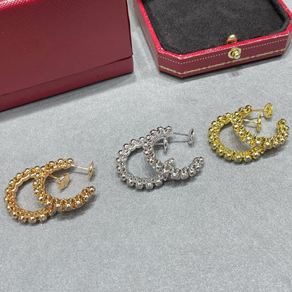 [Rani Jewelry] CLASH FULL DIAMOND MEDIUM EARRINGS
