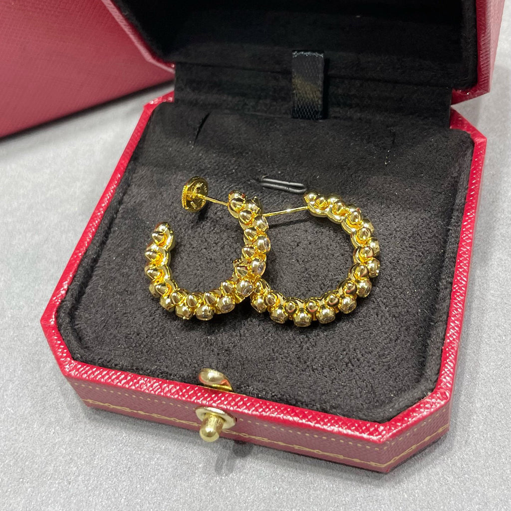 [Rani Jewelry] CLASH FULL DIAMOND MEDIUM EARRINGS