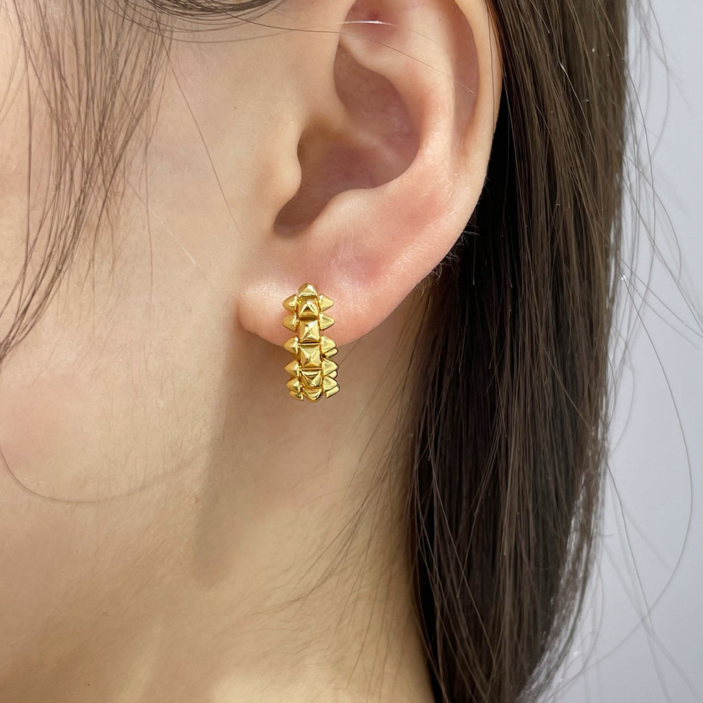 [Rani Jewelry] CLASH MINI HOOP EARRINGS