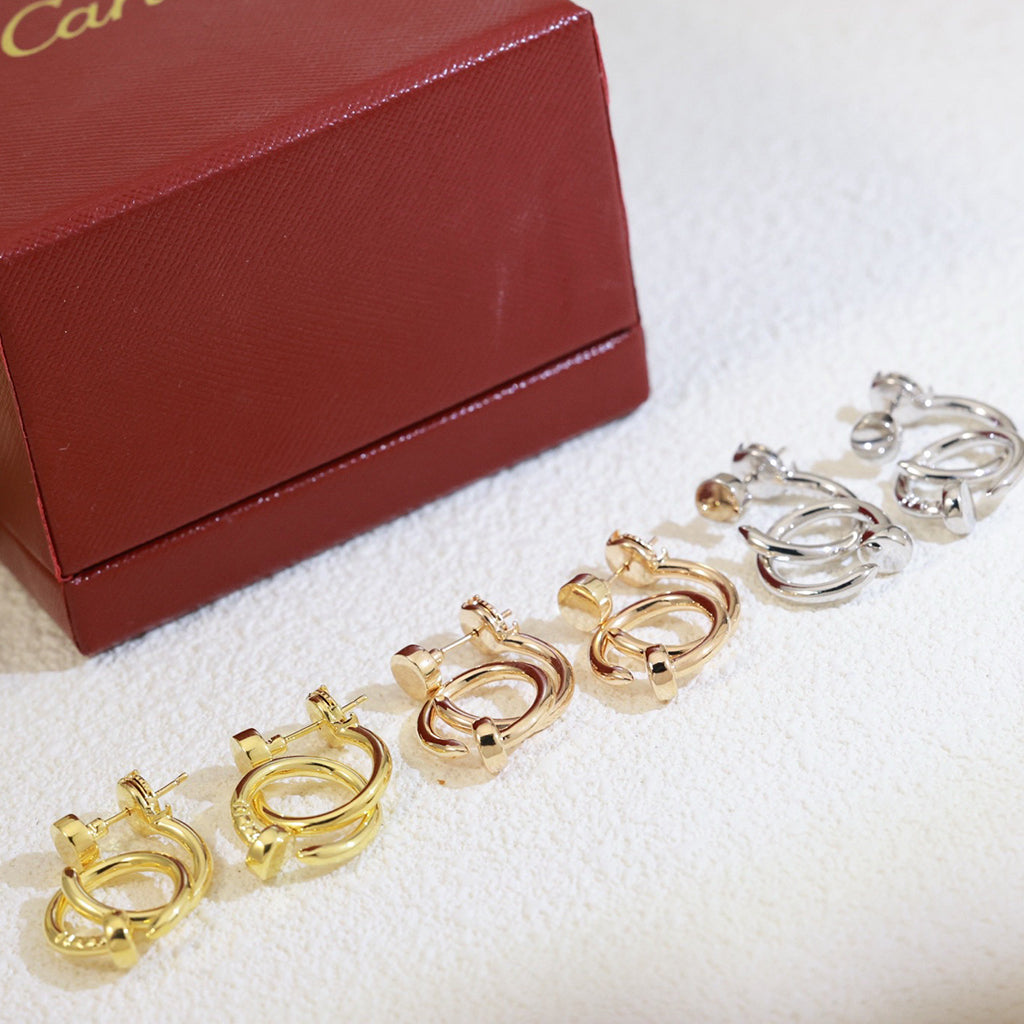[Rani Jewelry] JUSTE NO DIAMOND DOUBLE EARRINGS