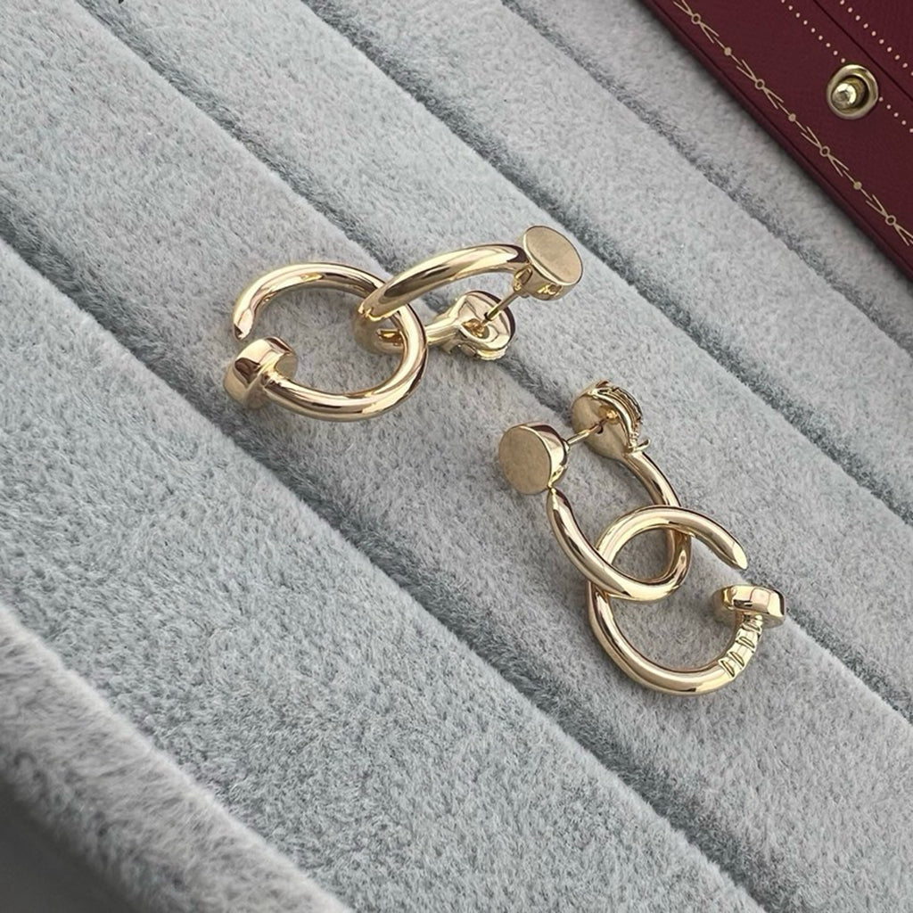 [Rani Jewelry] JUSTE NO DIAMOND DOUBLE EARRINGS
