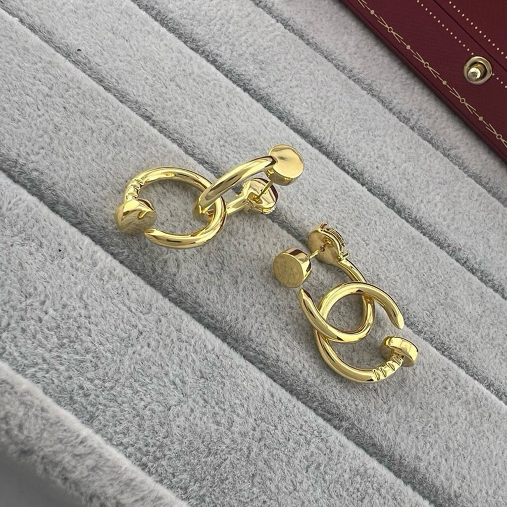 [Rani Jewelry] JUSTE NO DIAMOND DOUBLE EARRINGS