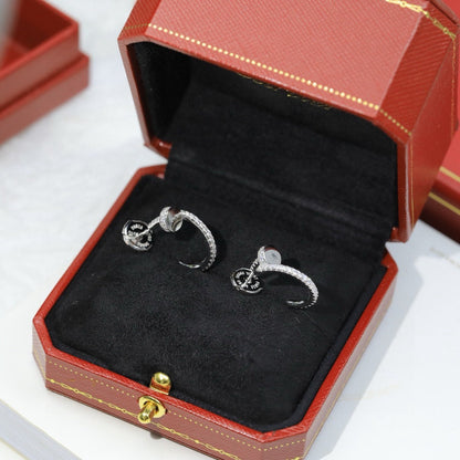 [Rani Jewelry] JUSTE FULL DIAMOND DOUBLE EARRINGS