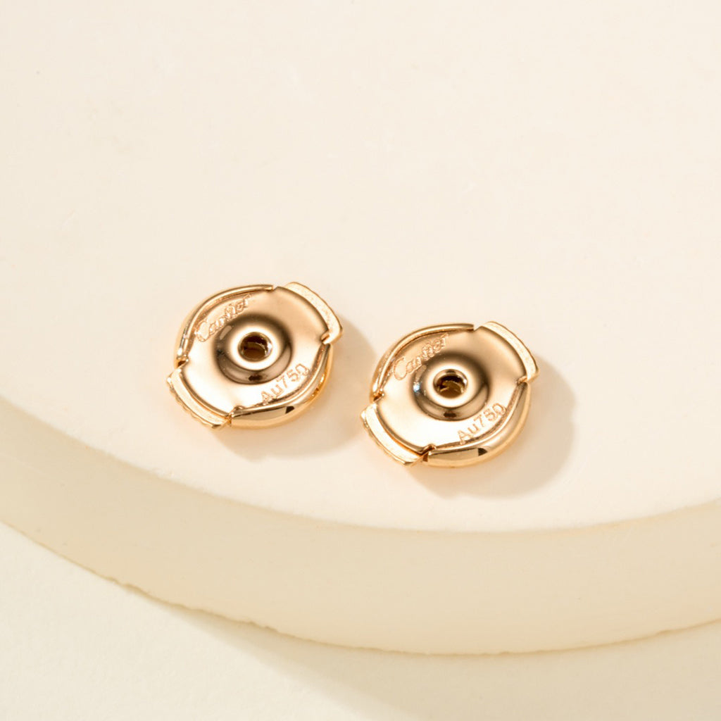 [Rani Jewelry] JUSTE HALF DIAMOND DOUBLE EARRINGS