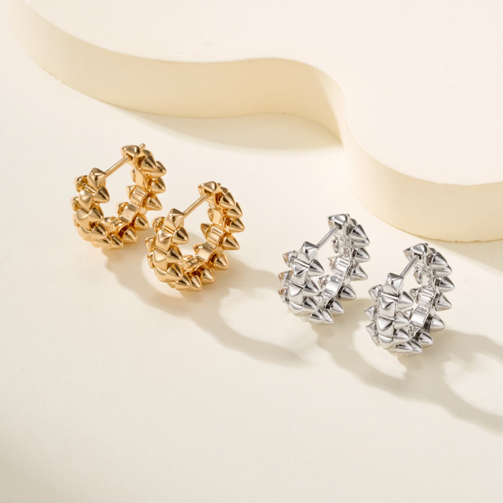 [Rani Jewelry] CLASH MINI HOOP EARRINGS
